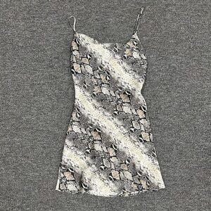 Audrey 3+1 Snake Print Dress - Black, Gray, Cream